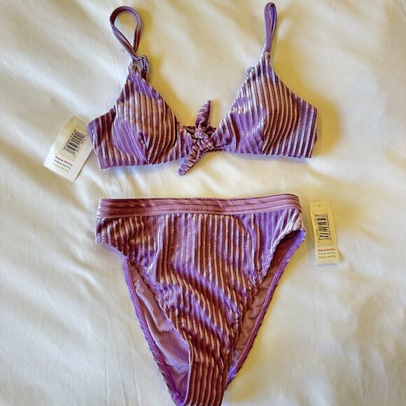 Dippin' Daisy's - Purple Charisma bikini top & Ultra bikini bottom - NWT X-Small - Picture 1 of 8